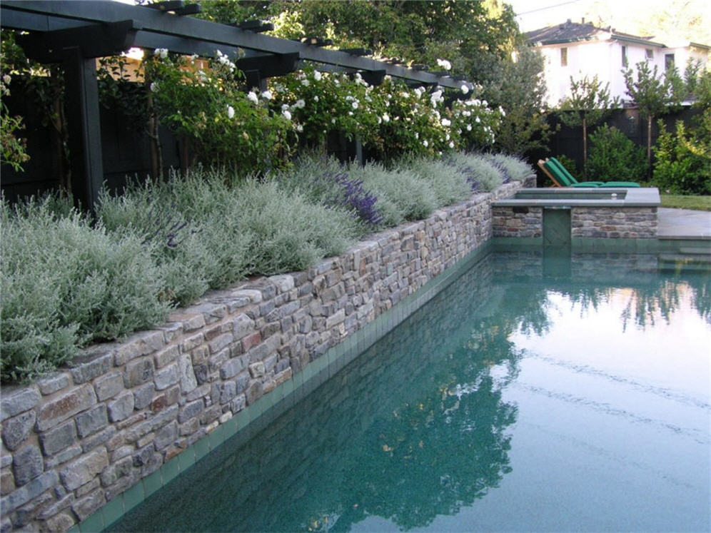 Poolside Raised Planter