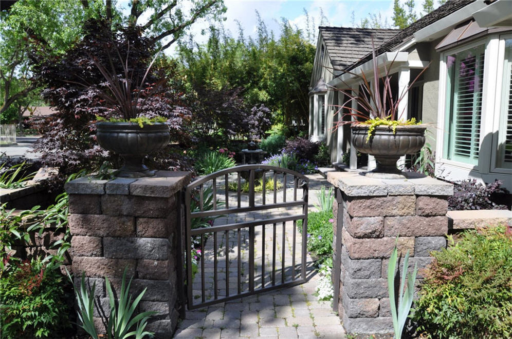 Shade Garden Gate to Courtyard