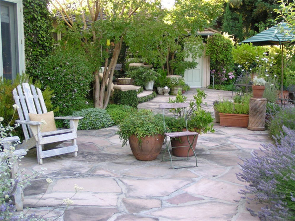 Back Flagstone Patio