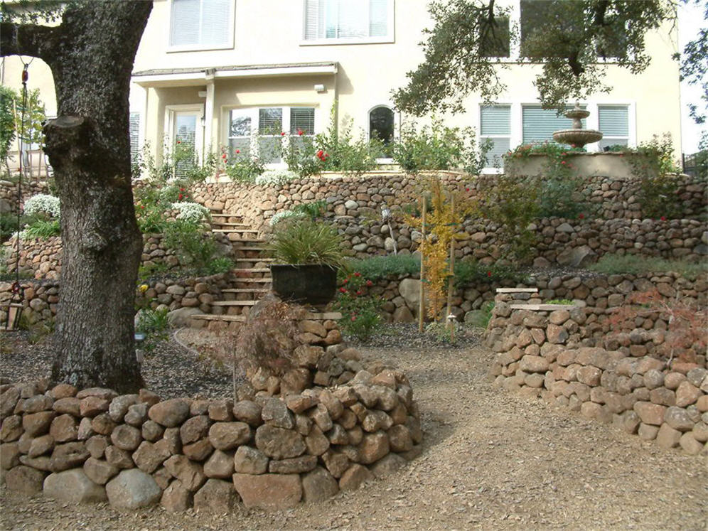 Second View Stacked Rock Walls